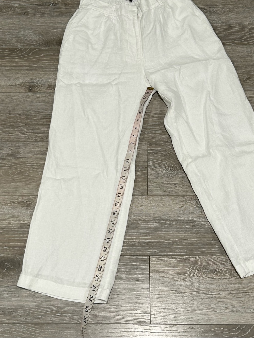 Quince White Linen Trousers for Women Size 4 - Picture 7 of 9